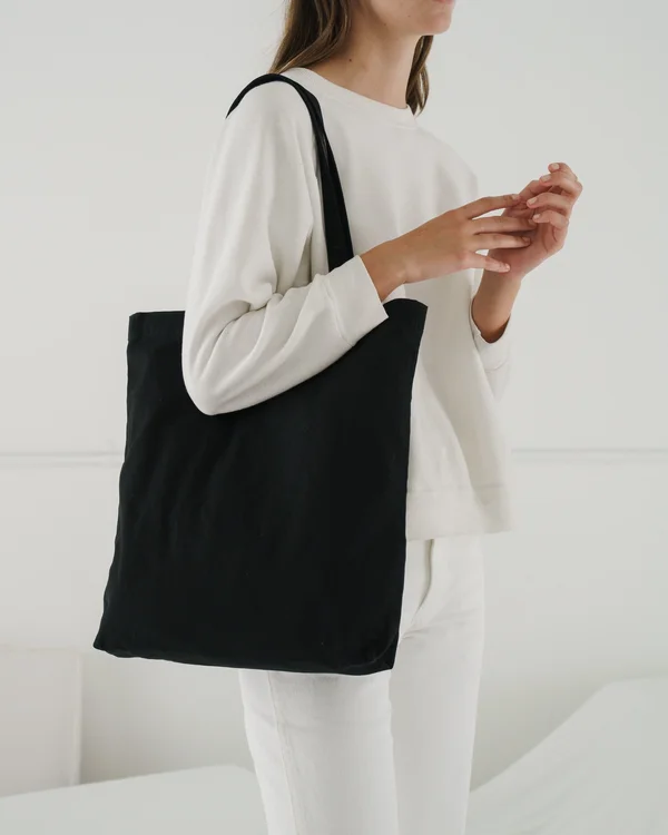 Merch Tote - Black, 15" x 11.75" x 3"