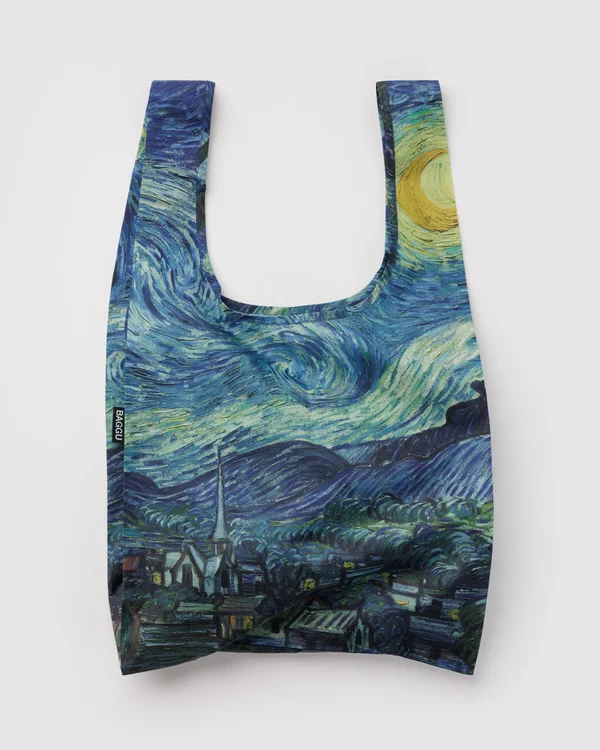 Standard Baggu - The Starry Night Vincent Van Gogh - Material: ripstop-nylon