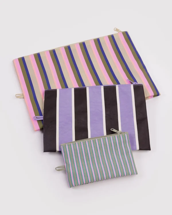 Go Pouch Set - Candy Shop Stripes - Material: heavyweight-nylon