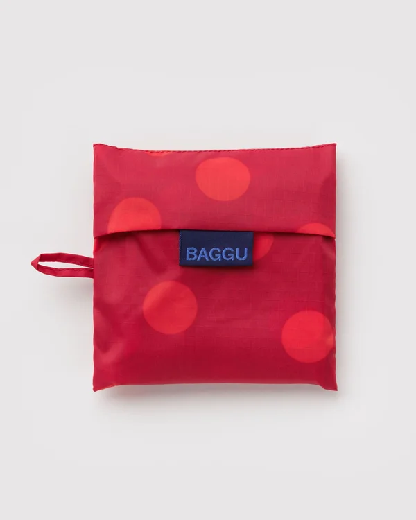 Standard Baggu - Red Polka Dot - Material: ripstop-nylon
