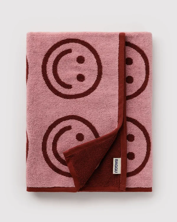 Bath Towel - Blush Happy - Size: OS