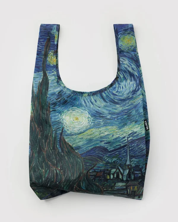 Standard Baggu - The Starry Night Vincent Van Gogh - Material: ripstop-nylon