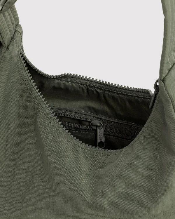 Mini Nylon Shoulder Bag - Caper - Size: OS