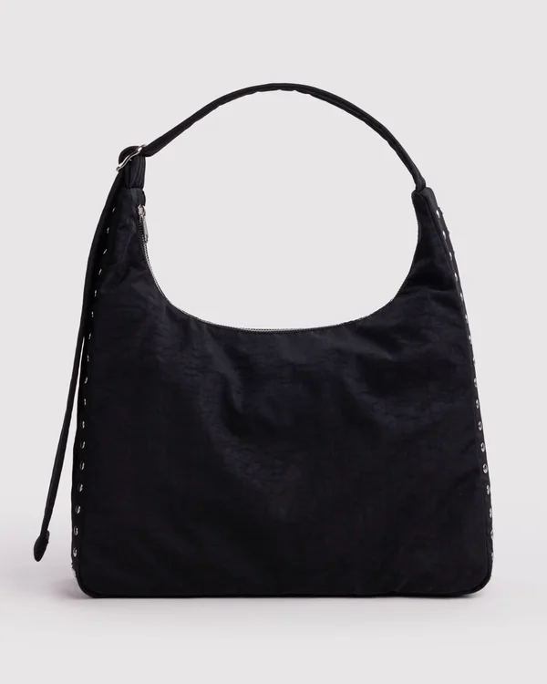 Nylon Shoulder Bag - Studs