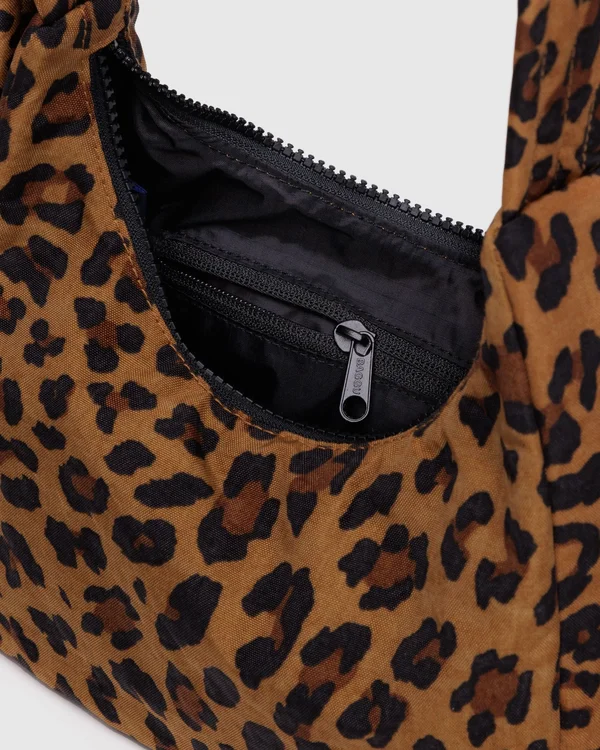 Mini Nylon Shoulder Bag - Leopard - Material: heavyweight-nylon