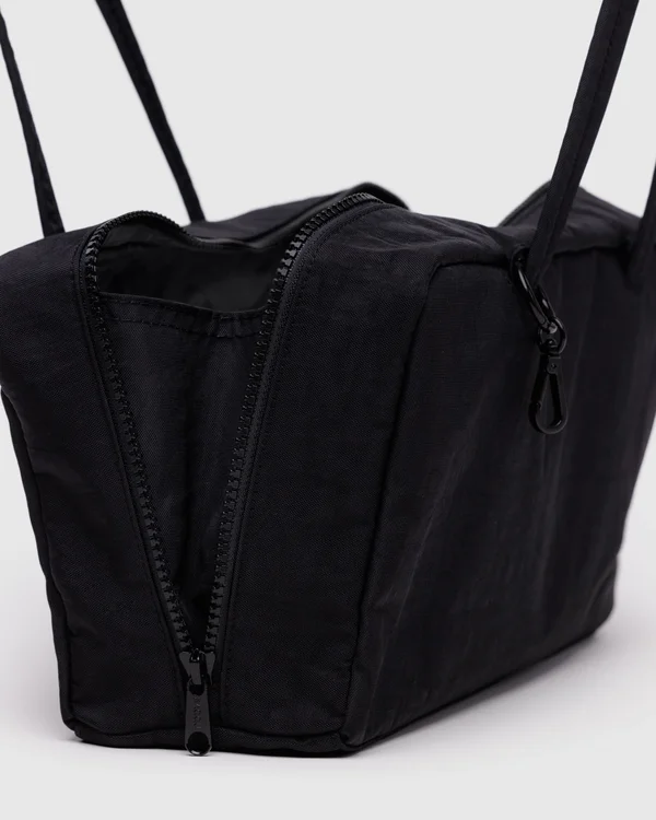 Nylon Bowler Bag - Black - Material: heavyweight-nylon