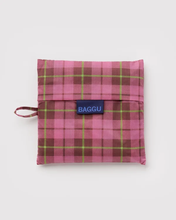Big Baggu - Azalea Pink Tartan