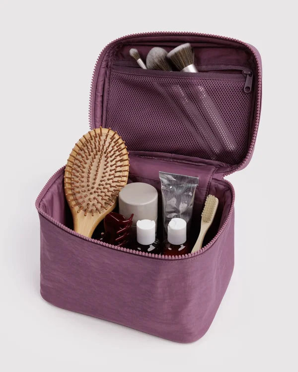 Large Cosmetic Case - Wild Plum - Material: heavyweight-nylon